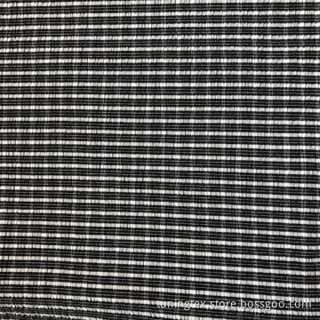 Black White Check Knitted Cinkle